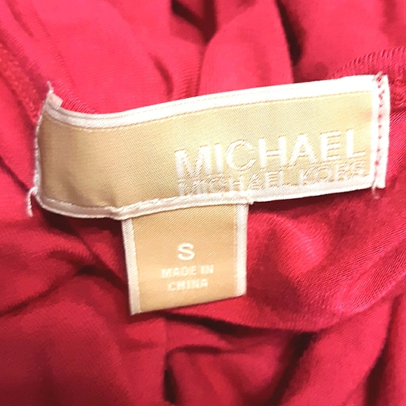 ☆Michael Kors☆Beautiful Pink EEUC Cold Shoulder Small stretchy casual/Dressy tee - Picture 12 of 15